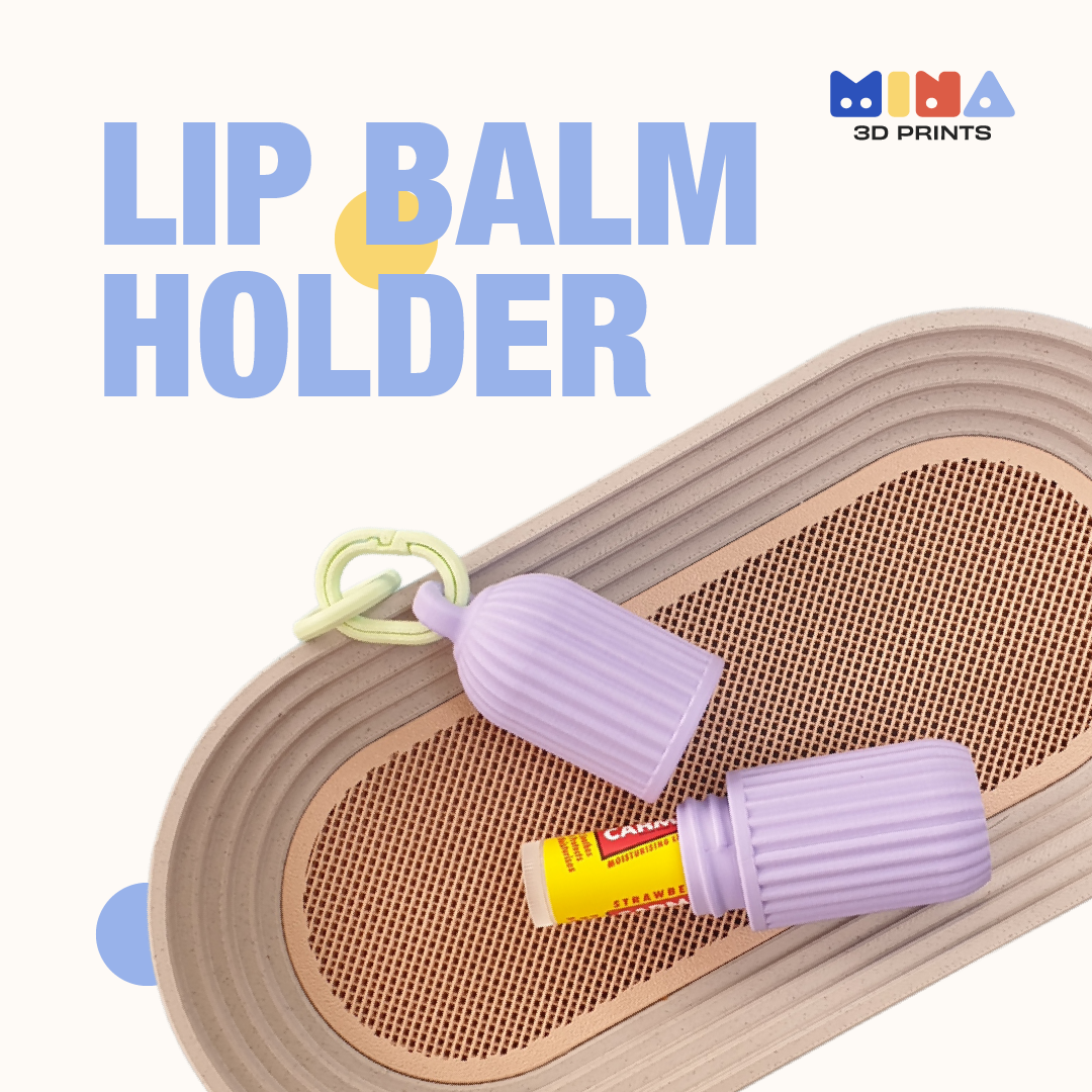 Lip Balm Holder Keychain