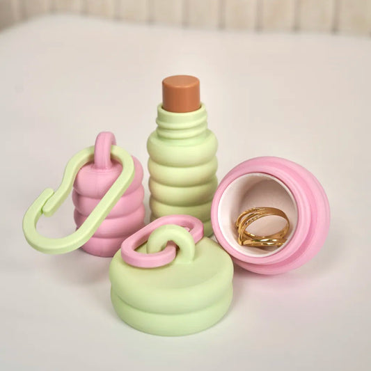 lip balm holder and ring jewelry holder by Mina 3d Prints